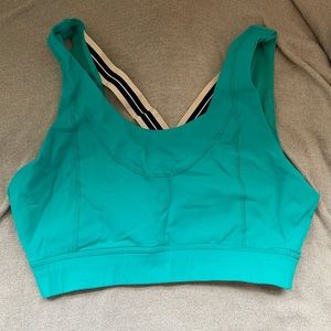 Glyder teal sports bra